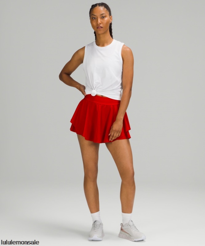 Lululemon Damen DELULU406 | Lululemon Deutschland Dunkelroter Court Rival Hochhausrock